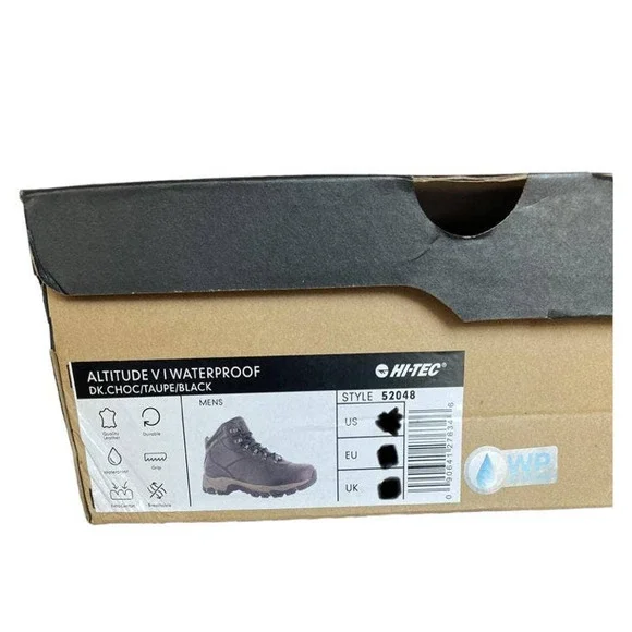 💎✨FALL SALE✨💎 NEW IN BOX Hi Tec ALTITUDE Black Men's Boots - Picture 4 of 6